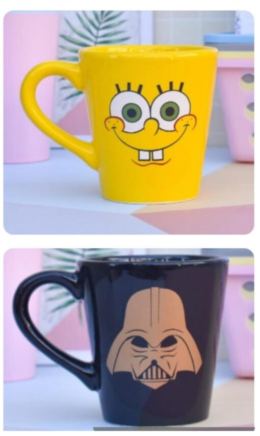 Taza ceramica personajes