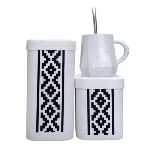 Set matero cuadrado guarda Pampa Yerba piedra (58254)