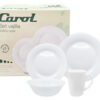 Juego 16 piezas opalino blanco Carol (64169)