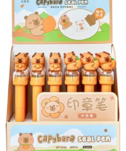 Lapicera con sello 1 pieza Capybara