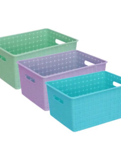 Caja org. 38,5x28c color dif Plast (38512)