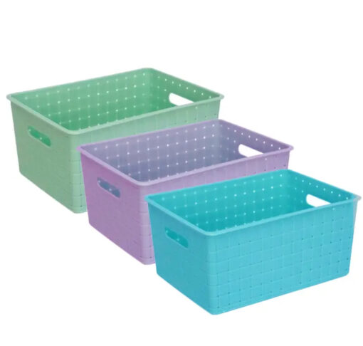 Caja org. 38,5x28c color dif Plast (38512)