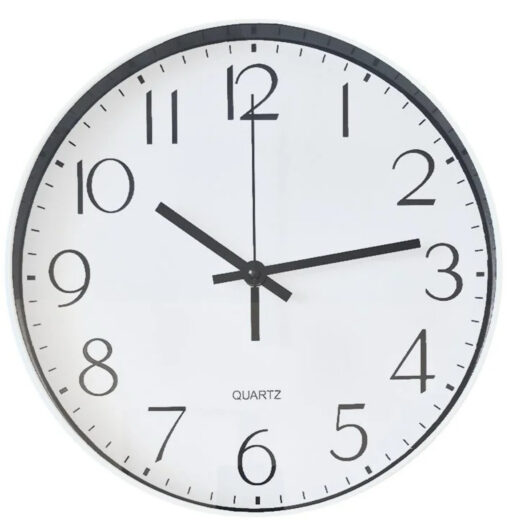 Reloj pared 30c blanco (33454)