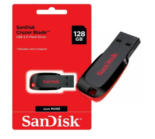 Pendrive cruzer blade 2.0 Sandisk 128gb