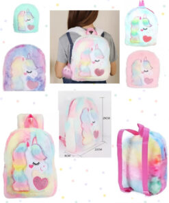 Mochila peluche unicornio