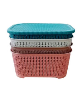 Canasta s/rattan calada 36x25x17c L. nordica (50785)