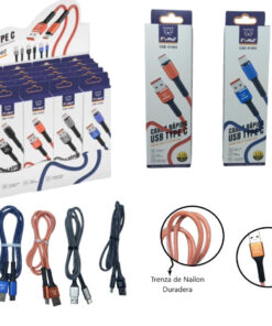 Cable malla de nailon tipo C datos 3.1a