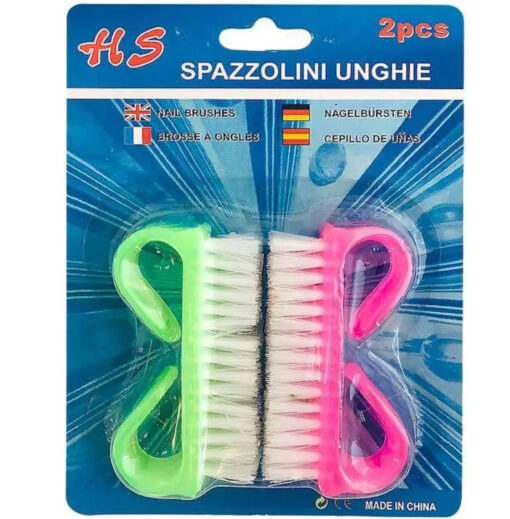 Cepillo uñas plast. x2 unidades (47054)