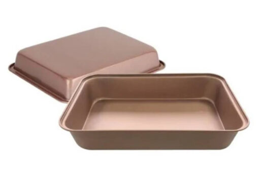 Asadera rect. 37x25c antiadh. cobre Hudson (21429)