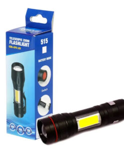 Linterna 10c 1LED 2 posic+luz (23069)