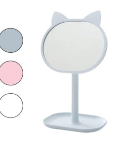 Espejo oval 18c Orejas gato c/pie (43094)