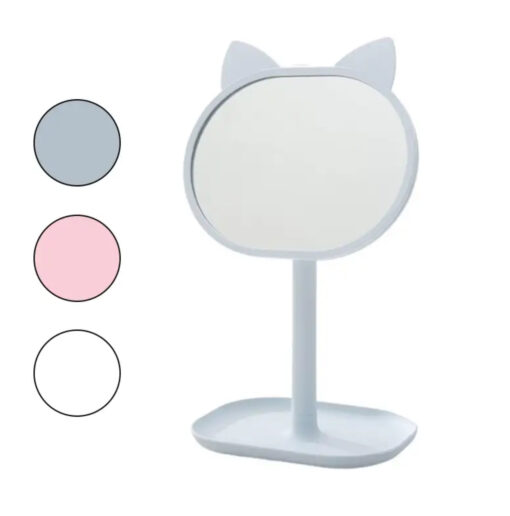 Espejo oval 18c Orejas gato c/pie (43094)
