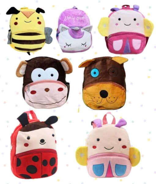 Mochila peluche animalitos