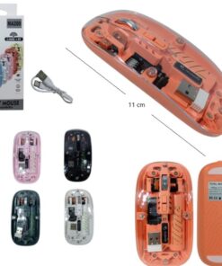 Mouse inalambrico transparente