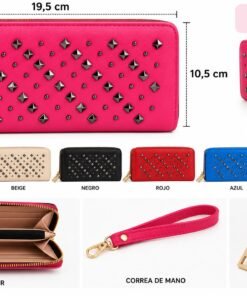 Billetera con tachas