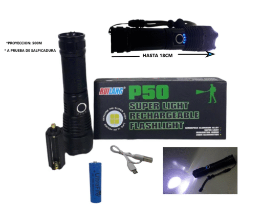 Linterna ruilang recargable 1000 lumen