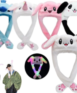 Gorro levanta orejas peluche con luz