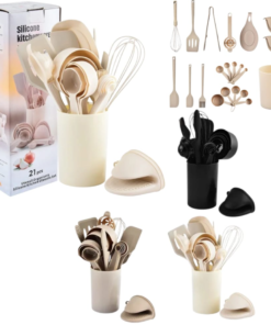 Set utensilio silicona x 21pcs