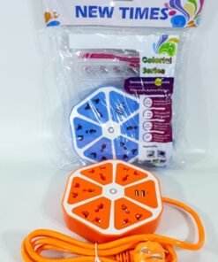Zapatilla flor 4 tomas + 4 USB
