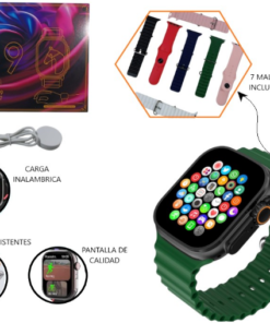Reloj inteligente smart ultra 9 con 7 mallas(39961)
