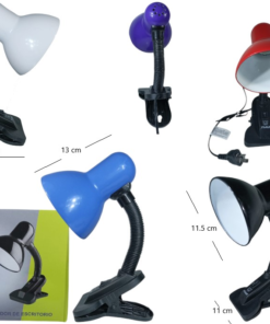 Lampara velador broche pinza