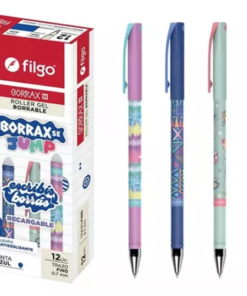 Lapicera roller gel borrable estampada