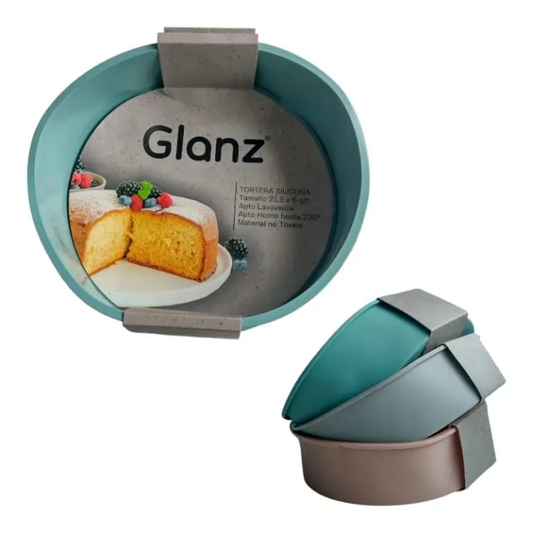 Molde torta silicona 26x6c GLANZ (84604)