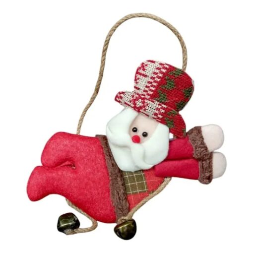 Adorno(24554) tela 17x28c papá noel