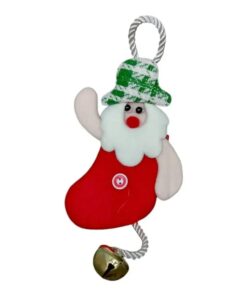 Adorno(24160) tela 13x18c papá noel bota