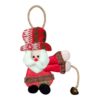 Adorno(24256) de tela 11x24c papá noel