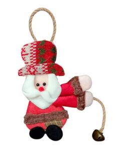 Adorno(24256) de tela 11x24c papá noel