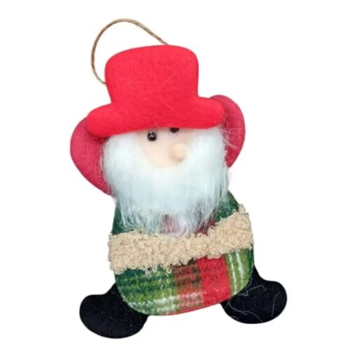 Adorno(24293) tela 10x15c papá noel