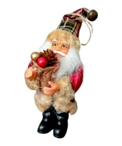 Papá Noel(24252) colgante ropa marrón BOLSA PIÑA
