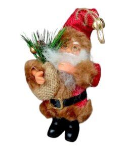 Papá Noel(24453) colgante ropa marrón BOLSA REGALO