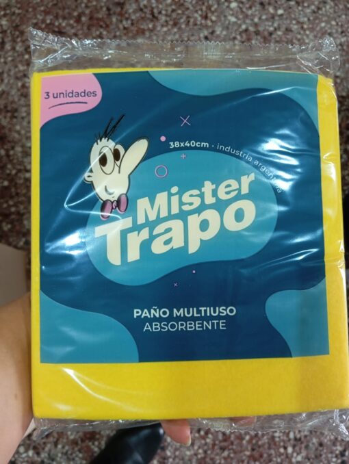 Paño(50378)multiusos 38x40 x3 u mister trapo