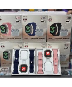 Set smart watch y auricular c7 2 mallas