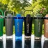 Vaso shaker gym proteina acero 900cc