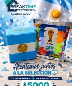 porta figuritas + 1 paquete de figuritas