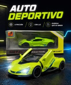 Auto a friccion con luz y se abren puertas