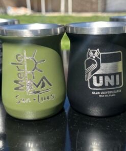 Mates de acero 160ml personalizados