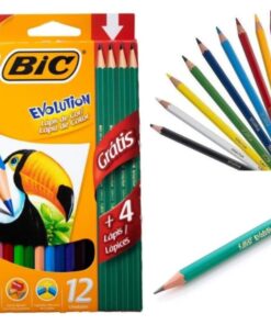 Colores bic 12 +4 lapiz puesto