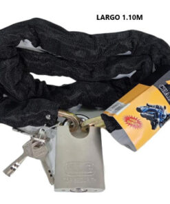 Cadena linga con candado para moto