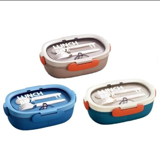 Vianda plast. oval hermetica 3div c/cub (42123)