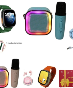 Combo parlante +auric.+reloj smart