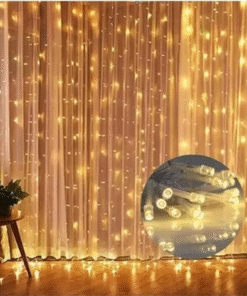 Cortina de luz calida 3mtx3mt