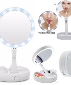 Espejo doble c/luz led