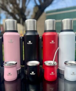 Termo 1200ml c/mate de 160ml grabado Stanley