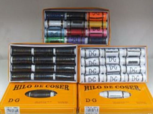 Hilo raia x 12. bco-negro-color
