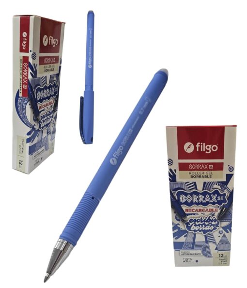 Lapicera gel borrable lisa