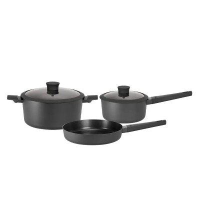 Bateria 5 pzas.(18020)alum.c/anti.negra Daily Hudson